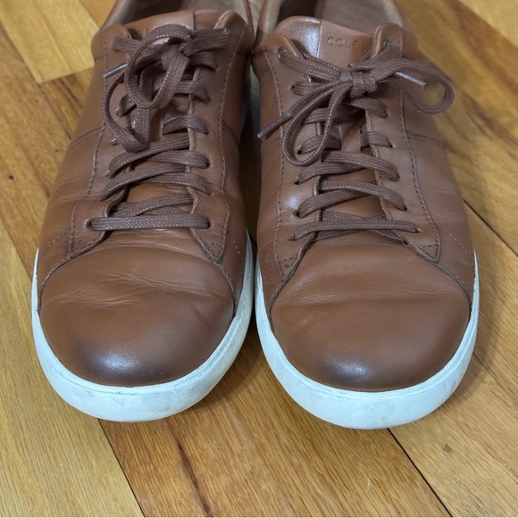 Cole Haan GRAND.OS British tan leather casual sneakers (size 10M) - Picture 2 of 11